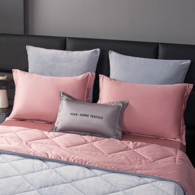 Комплект постельного белья Сатин Velvet Premium с Одеялом VP002 Евро 4 наволочки (5 в 1) photo