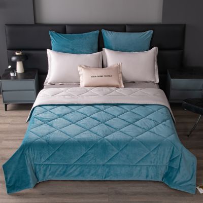 Комплект постельного белья Сатин Velvet Premium с Одеялом VP008 Евро 4 наволочки (5 в 1) photo