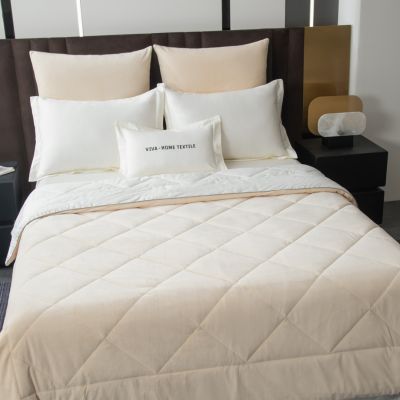 Комплект постельного белья Сатин Velvet Premium с Одеялом VP007 Евро 4 наволочки (5 в 1) photo