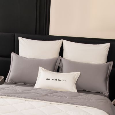 Комплект постельного белья Сатин Velvet Premium с Одеялом VP013 Евро 4 наволочки (5 в 1) photo