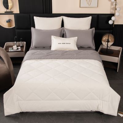 Комплект постельного белья Сатин Velvet Premium с Одеялом VP013 Евро 4 наволочки (5 в 1) photo