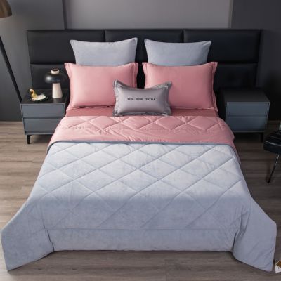 Комплект постельного белья Сатин Velvet Premium с Одеялом VP002 Евро 4 наволочки (5 в 1) photo