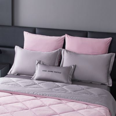 Комплект постельного белья Сатин Velvet Premium с Одеялом VP001 Евро 4 наволочки (5 в 1) photo